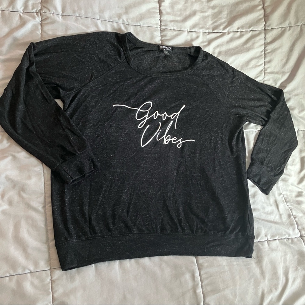 🩷2/$10  Buffalo Knit Sweatshirt Women’s XL